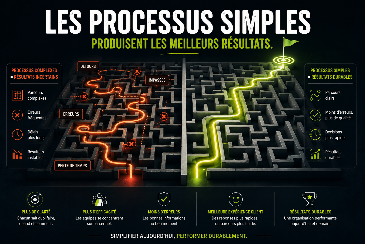 Les entreprises performantes s&rsquo;appuient sur des processus simples
